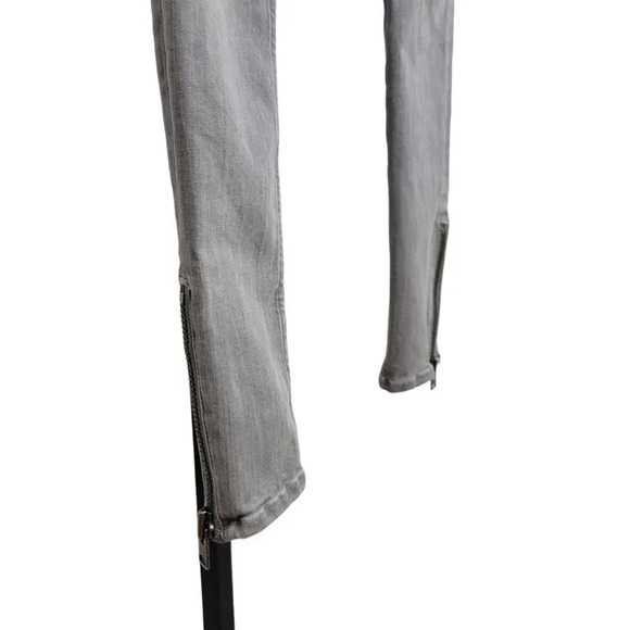 All Saints Mast Zip  Bottom Skinny Jeans Gray Wash - Picture 9 of 9